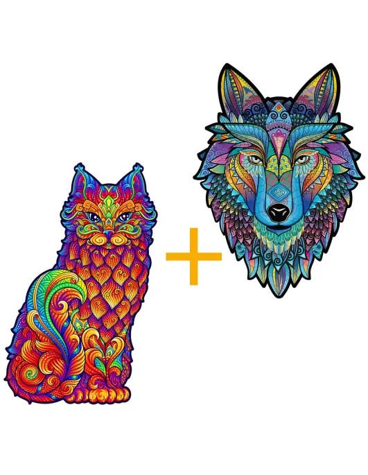 Cat + Wolf Set