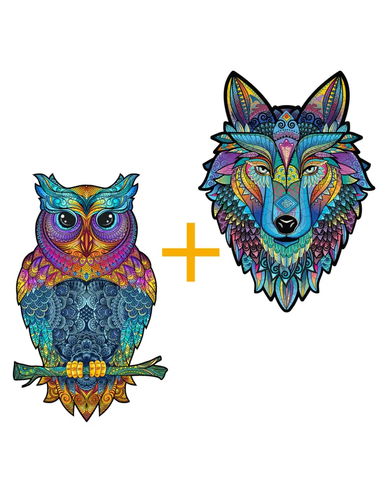 Wolf + Owl Set
