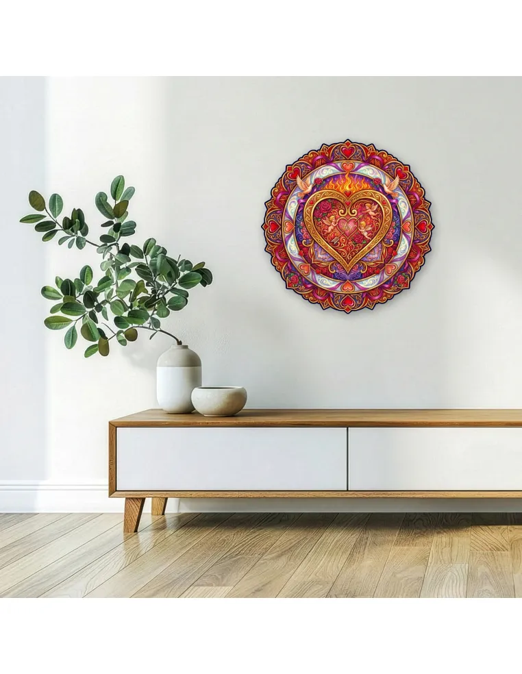 Mandala Eternal Love Wooden Puzzle...