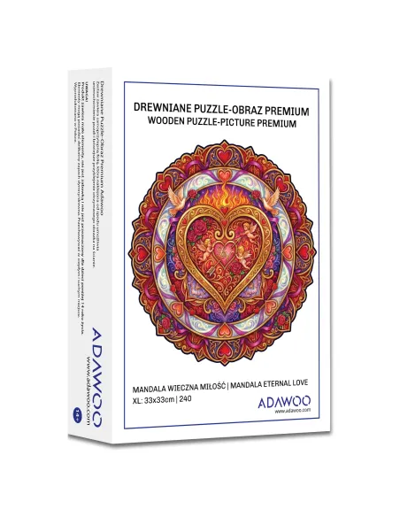 Mandala Eternal Love Wooden Puzzle Premium