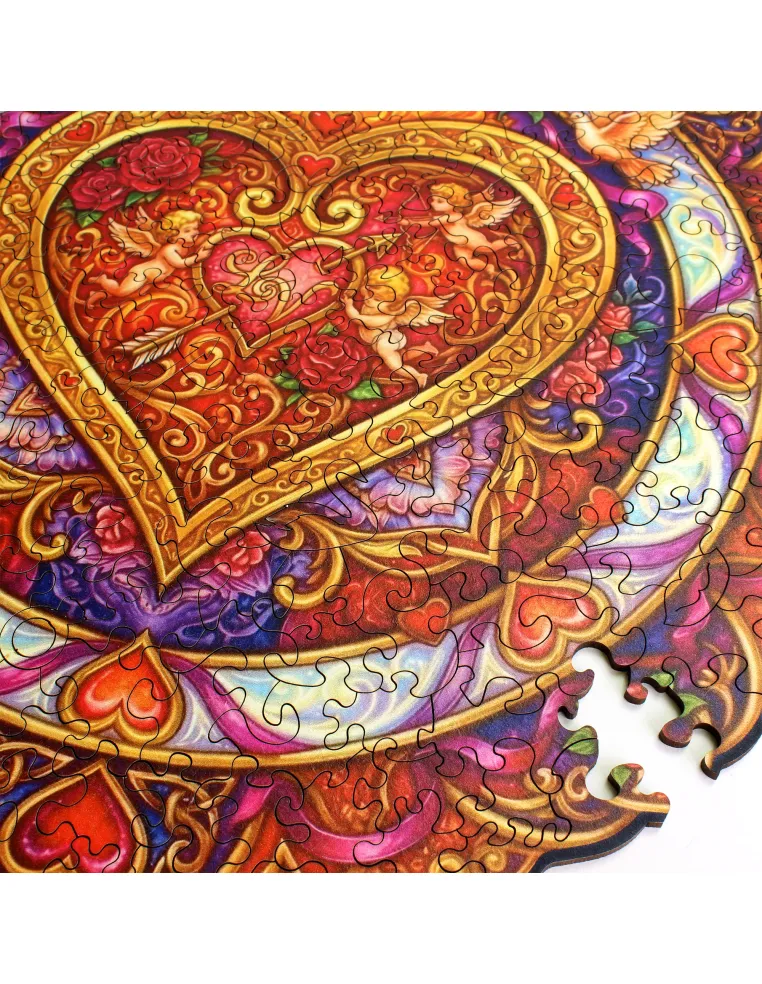 Mandala Eternal Love Wooden Puzzle...
