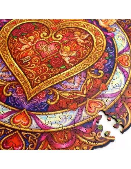 Mandala Wieczna Miłość Drewniane Puzzle Premium