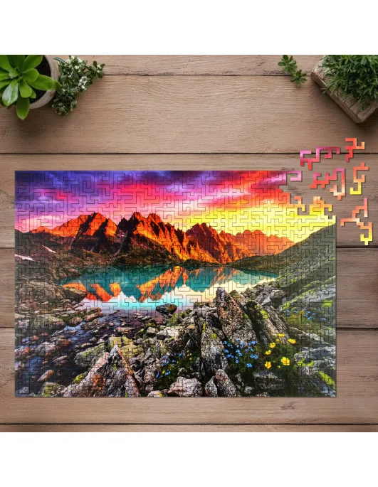 copy of Górskie Szczyty Drewniane Puzzle Premium 2