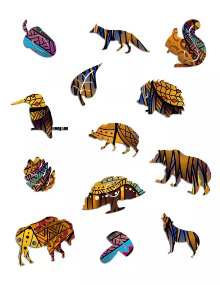 Jeleń Drewniane Puzzle Premium