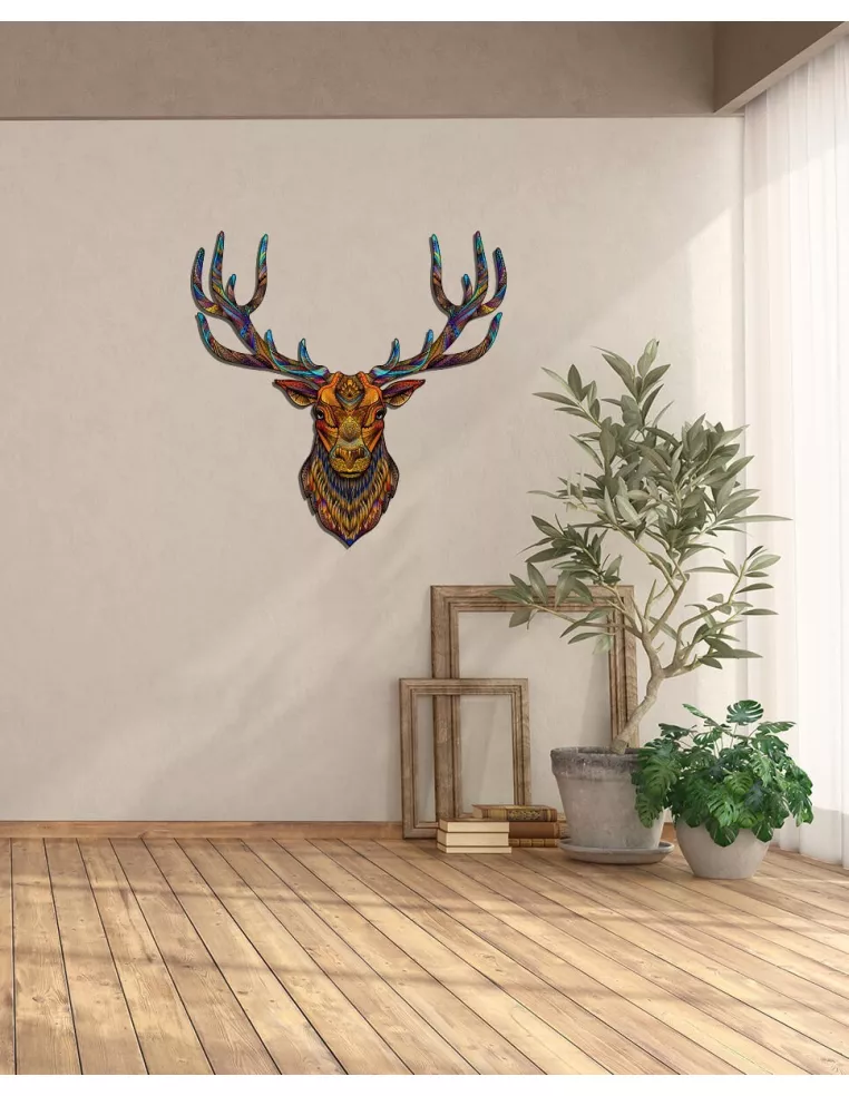 Jelen – dřevěné puzzle Premium