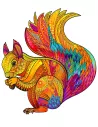 Veverka – dřevěné puzzle Premium