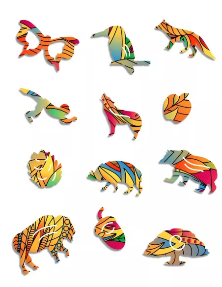 Hedgehog Wooden Puzzle Premium