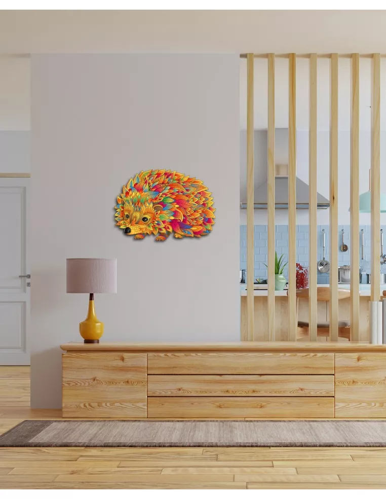 Hedgehog Wooden Puzzle Premium