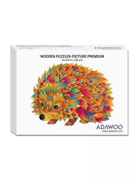Hedgehog Wooden Puzzle Premium