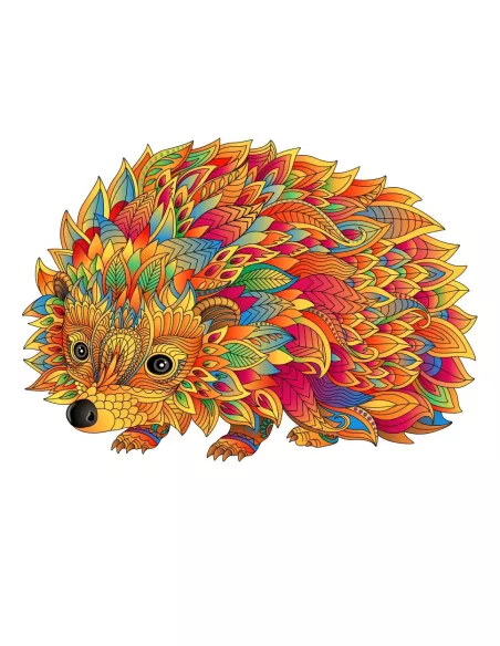 Jeż Drewniane Puzzle Premium