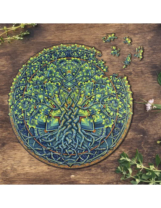Mandala Drzewo Życia Drewniane Puzzle Premium 2