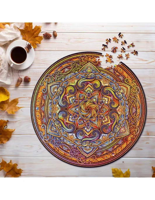Mandala Doskonała harmonia Drewniane Puzzle Premium 2