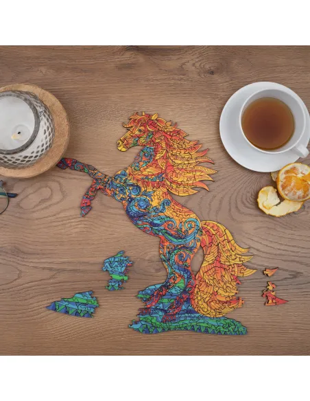 Dřevěné puzzle „Kůň“ Premium