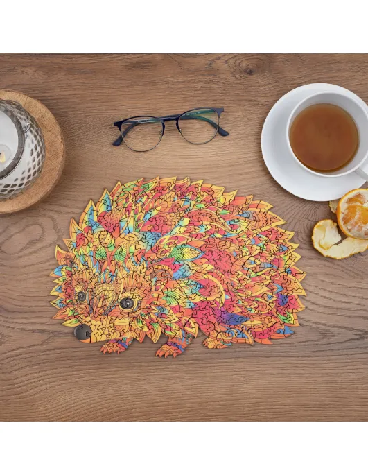 Jeż Drewniane Puzzle Premium 2