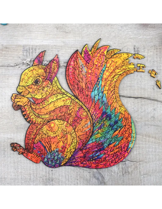 Squirrel Wooden Puzzle Premium 2