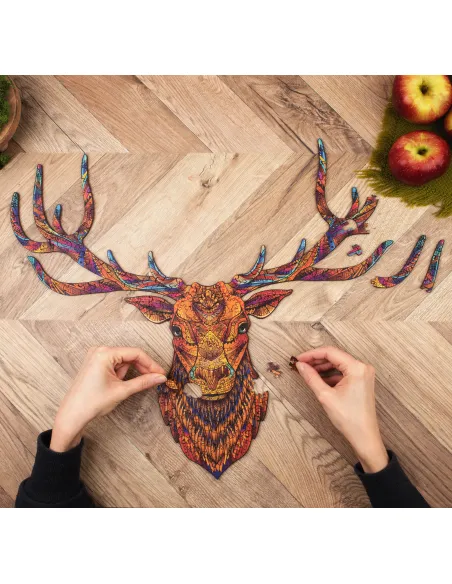 Jeleń Drewniane Puzzle Premium
