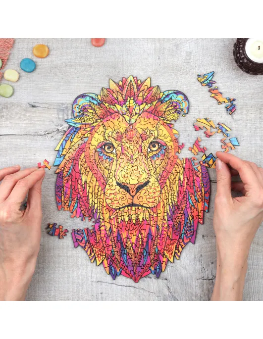 Lion Wooden Puzzle Premium 2