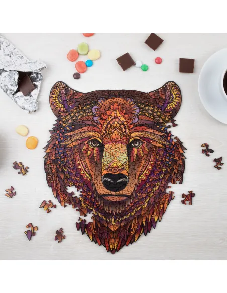 Medvěd – dřevěné puzzle Premium