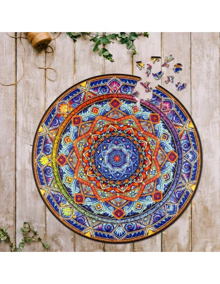 Mandala Unwavering calm Wooden Puzzle Premium