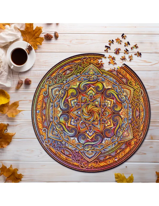 Mandala Doskonała harmonia Drewniane Puzzle Premium 2