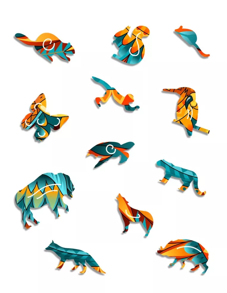 Orzeł Drewniane Puzzle Premium