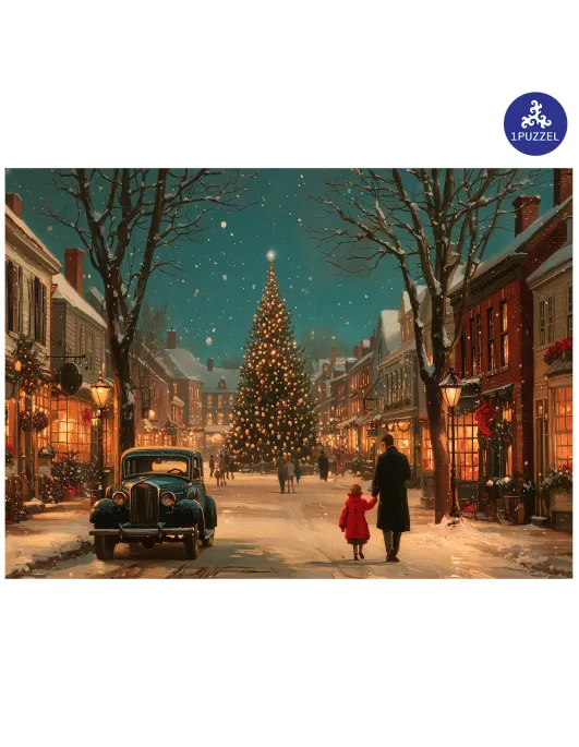 Christmas Village Premium Wooden Puzzles