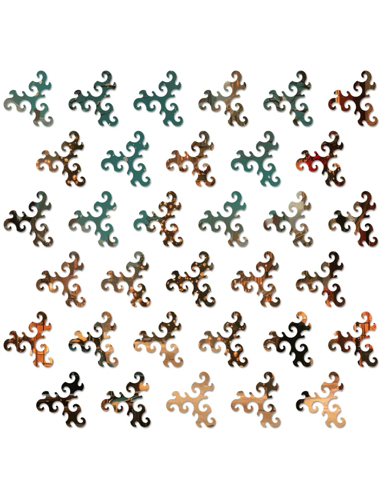Vánoční městečko Prémiové dřevěné puzzle
