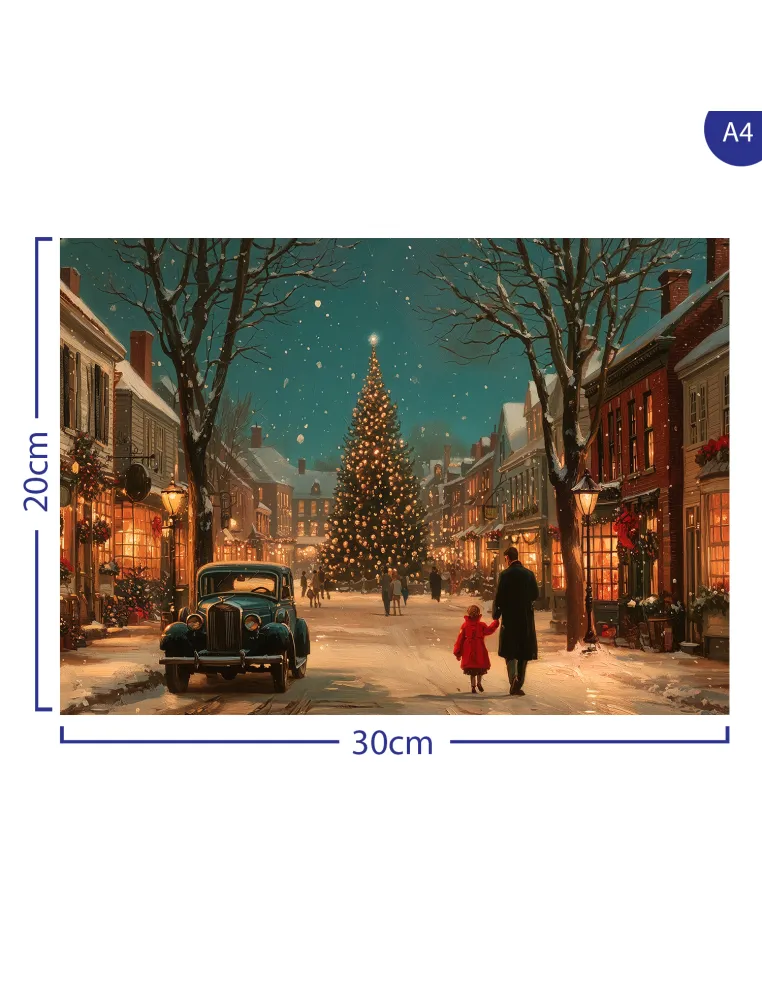 Christmas Village Premium Wooden Puzzles