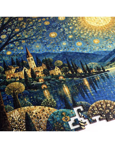 Magické údolí Prémiové dřevěné puzzle