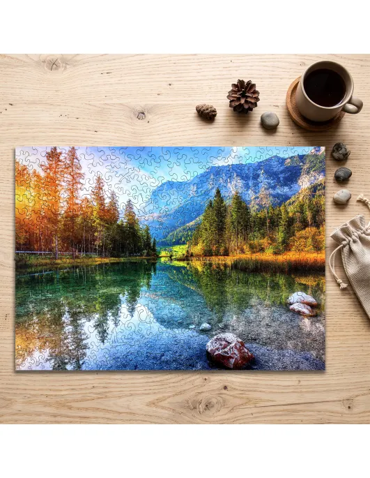 Jezero Hintersee – dřevěné puzzle Premium 2