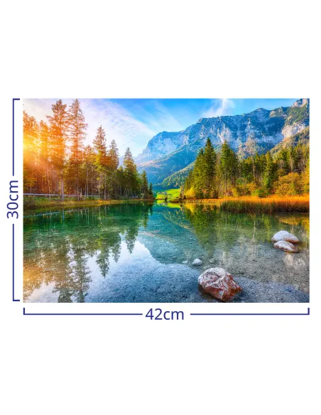 Jezioro Hintersee Drewniane Puzzle Premium