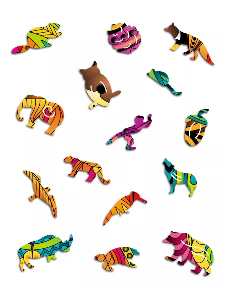 Ryś Drewniane Puzzle Premium