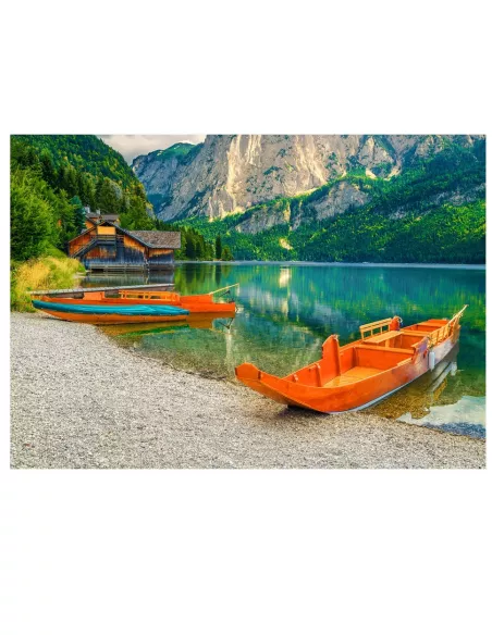 Łódki Drewniane Puzzle Premium