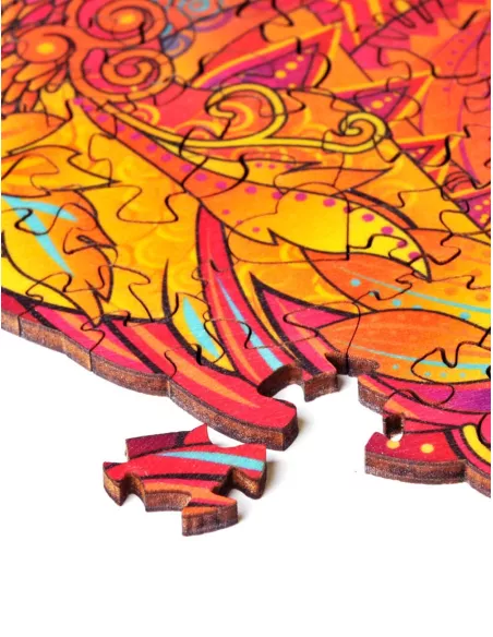 2 dřevěná srdíčka – puzzle Premium