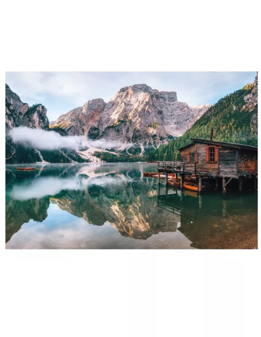 Domek w Górach Drewniane Puzzle Premium