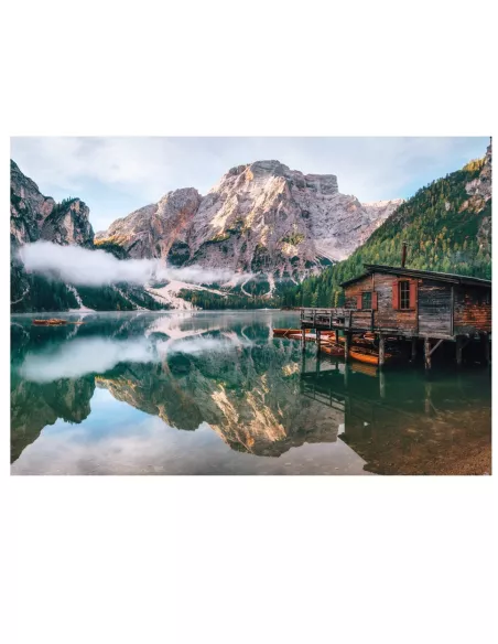 House in Mountains Wooden Puzzle Premium