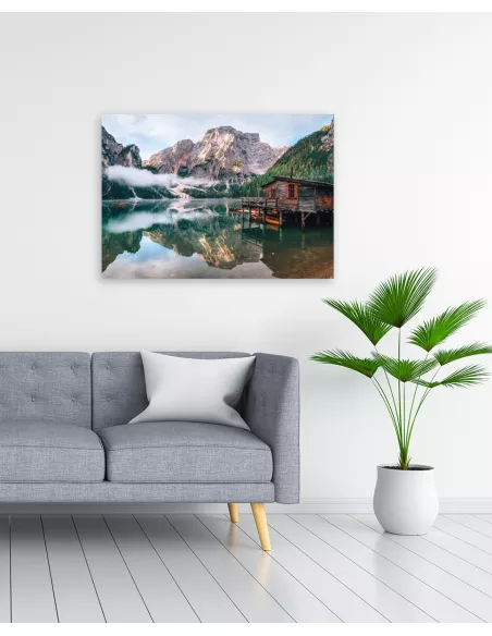 House in Mountains Wooden Puzzle Premium