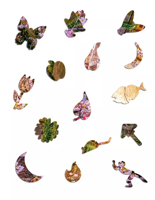 Sakura Drewniane Puzzle Premium 2