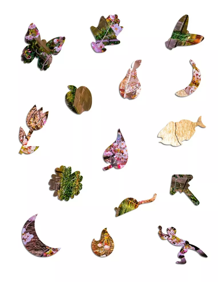 Sakura Drewniane Puzzle Premium