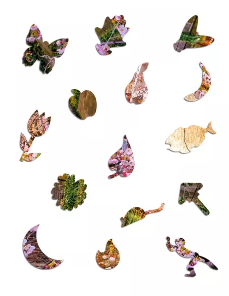 Sakura Drewniane Puzzle Premium