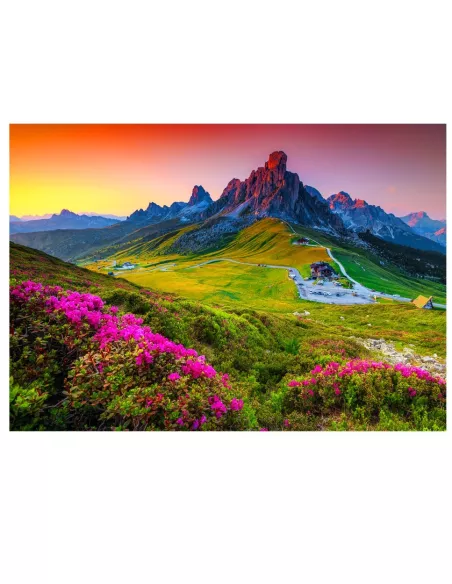 Sunset in the Mountains Wooden Puzzle Premium