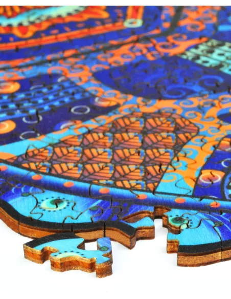 Żółw Drewniane Puzzle Premium