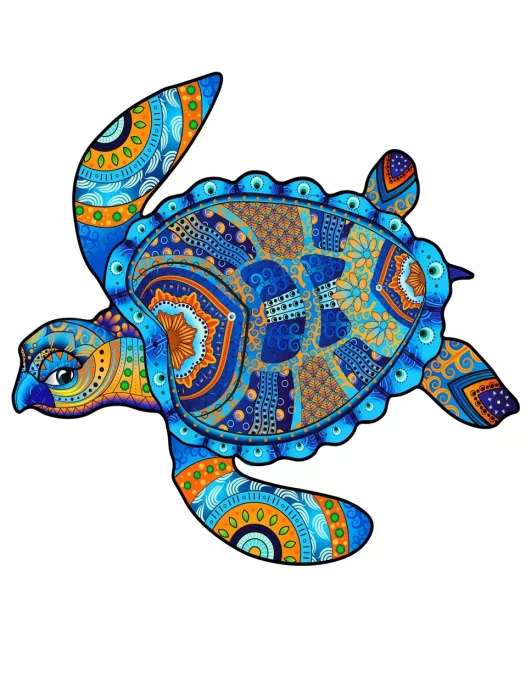 Żółw Drewniane Puzzle Premium