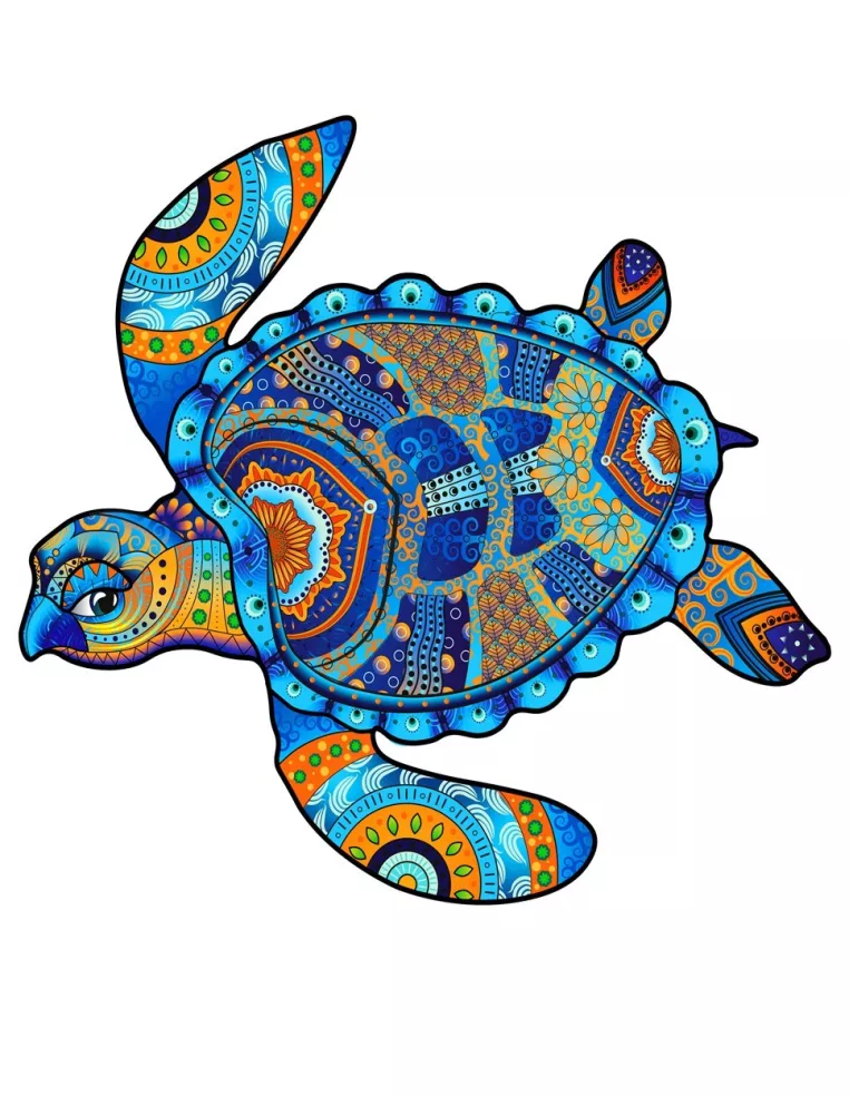 Żółw Drewniane Puzzle Premium