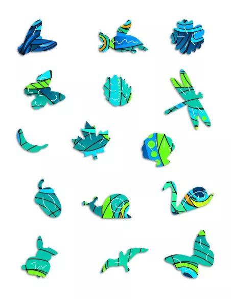 Páv – dřevěné puzzle Premium