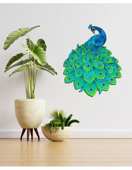 Peacock Wooden Puzzle Premium