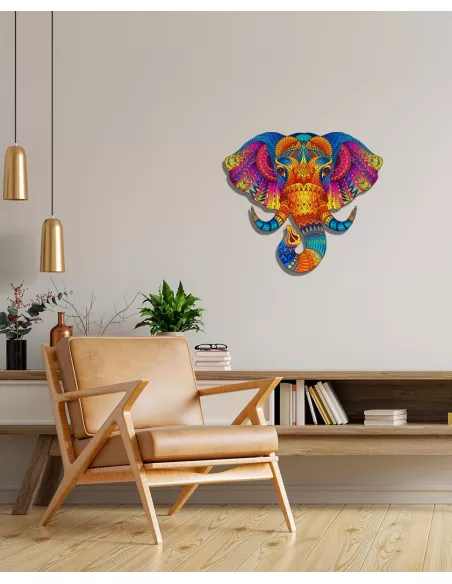 Elephant Wooden Puzzle Premium