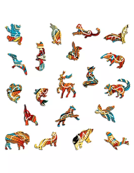 Liška – dřevěné puzzle Premium 2