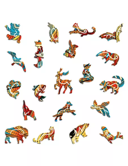 Liška – dřevěné puzzle Premium