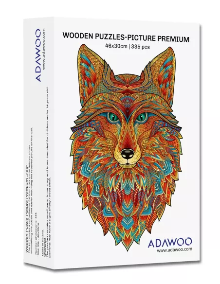 Liška – dřevěné puzzle Premium